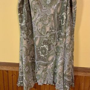 Lane Bryant Plus Size Paisley Maxi Skirt